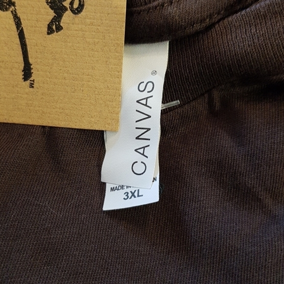 Country Junkie Nation Women's size 3XL brown short sleeve shirt - Picture 3 of 3